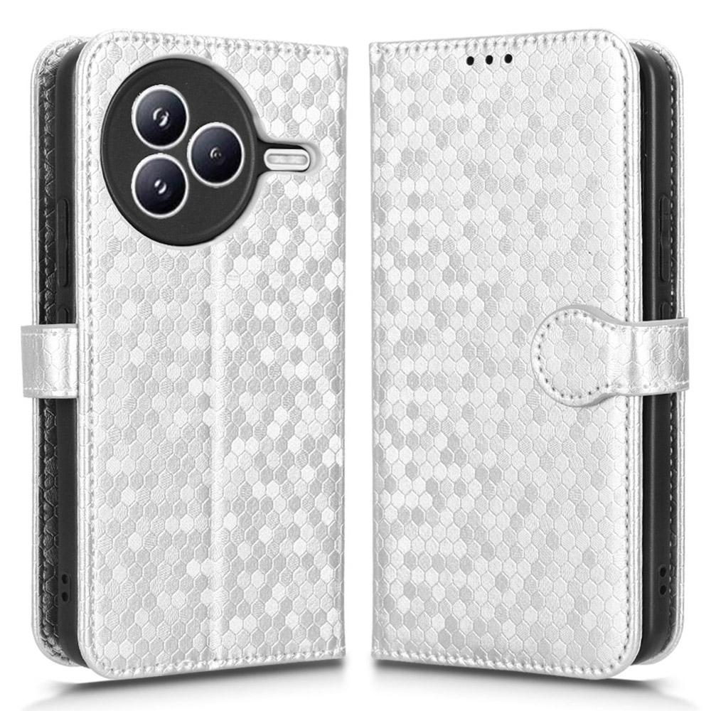 For Xiaomi Civi 5 Pro 5G Wallet Case Dot Pattern Imprint PU Leather Phone Cover with Wrist Strap