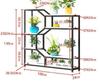 Wrought Iron Storage Rack: Bookshelf, Wine & Display Cabinet, Flower Stand, Partition Shelf for Living Room & Dining Room.