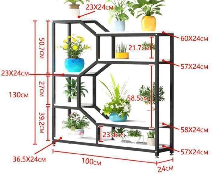 Wrought Iron Storage Rack: Bookshelf, Wine & Display Cabinet, Flower Stand, Partition Shelf for Living Room & Dining Room.