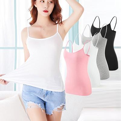 Camisole Damen ärmelloses T-Shirt mit Schultergurt Freizeitweste