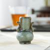 Bronze Glaze Chinese Ceramic Mini Hydroponic Vase - Creative Small Tabletop Flower Ornament