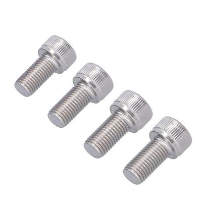 4PCS Stainless Steel Socket Head Cap Screw A2-70 Grade 1.25mm Fine Pitch Hex Socket Bolt M10 Thread Size Hex Socket Drive