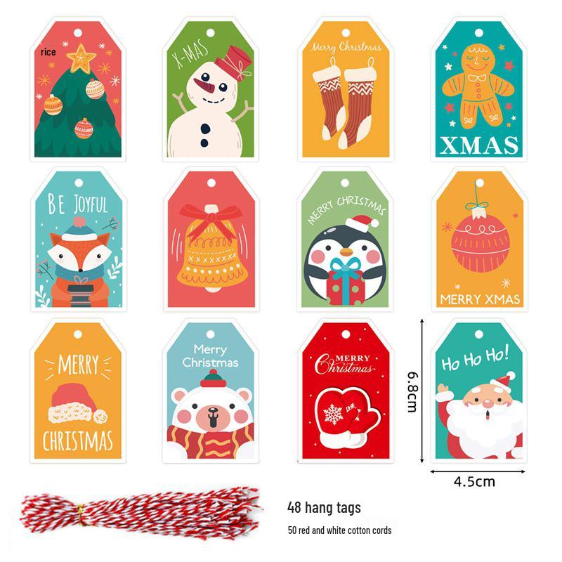 Christmas Tree Hanging Tag & Gift Message Card
