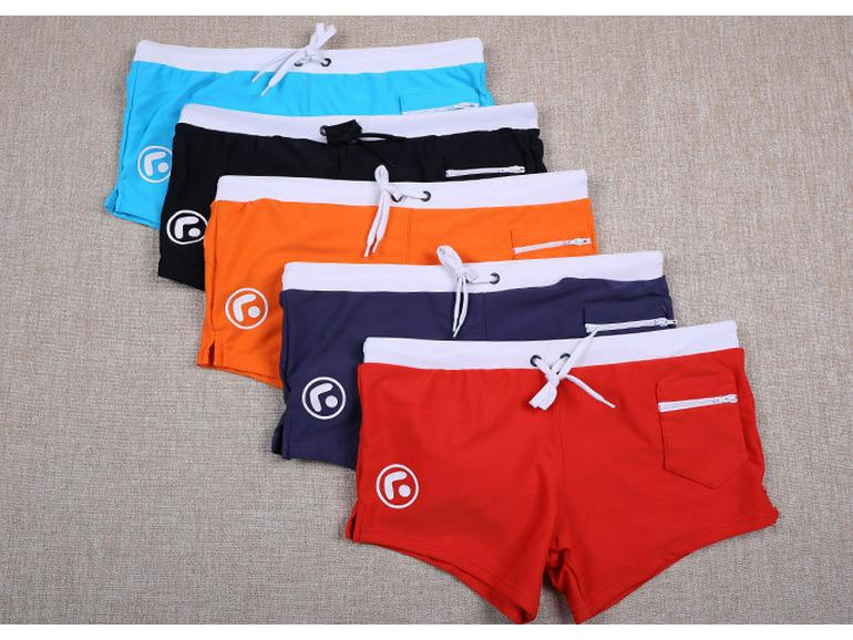 Slip de bain Lycra taille basse à blocs de couleurs pour homme - Séchage rapide & Vêtement de fitness sportif