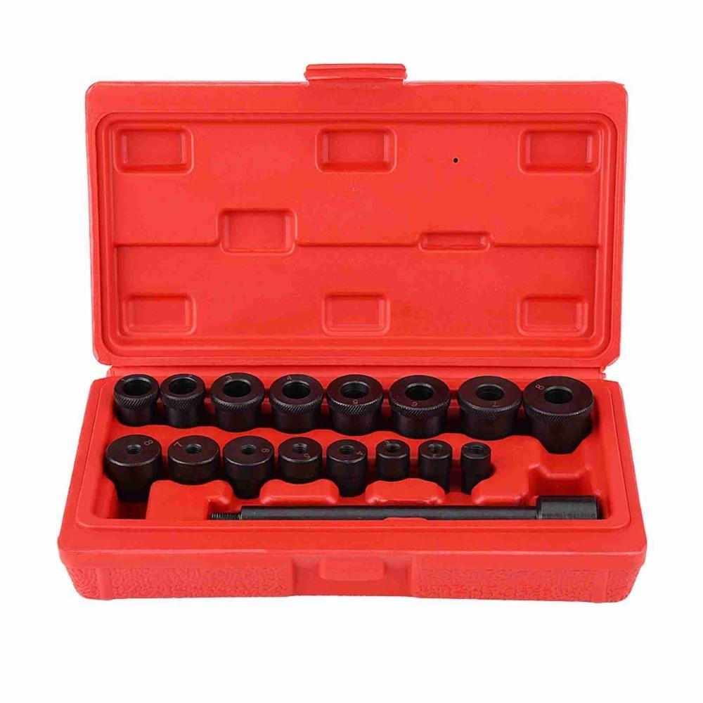 17PCS Guide Shaft Clutch Disc Centering Tool Manual Gearbox Transmission Repair