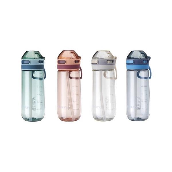 Water Bottle New Creative Internet Celebrity Plastic Straw Cup Outdoor Portable Large Capacity Sports Water Cup Student High Value Ton Barrel