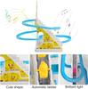 Small Duck Climbing Stairs Toy Kids Roller Coaster Toy Electric Duck Stair Climbing Toy with Music and Battery for Children (9 Ducks)