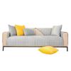 Copertura Ispessita per Tappetino da Divano Jacquard Foglie Nordiche Lounge Angolare a L Asciugamano per Divano Antiscivolo Protezione Copridivano per Casa Soggiorno