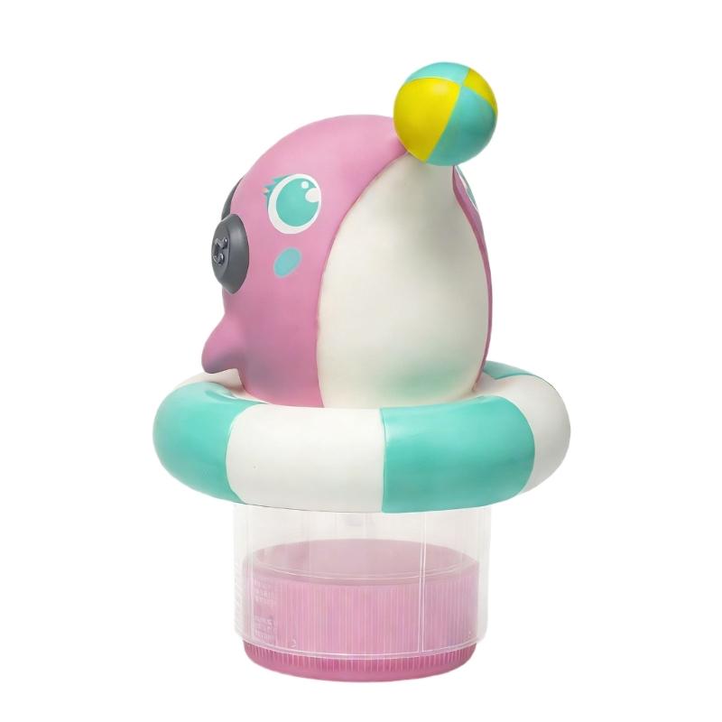 Swimming Pool Floating Chlorine Dispenser Tablets Water Disinfections Purifiers Automatic Applicators Sterilizer Pool розовый