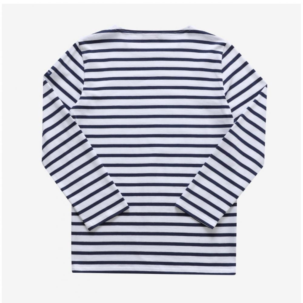 SainTjames Kids Long Sleeve T shirT Modern sTripe 2066 Neige Marine