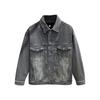 Vintage Jacquard Denim Jacket Men's New Loose Tooling Jacket Men's