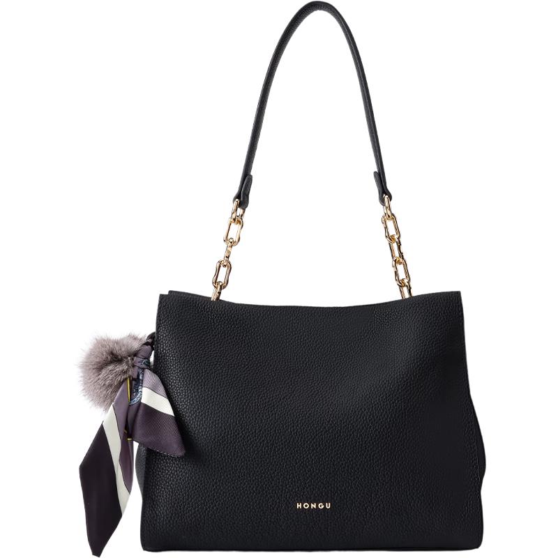 Honggu Women s Top-Grain Leather Shoulder Crossbody Handbag