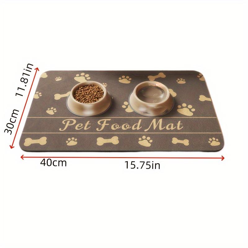 1Pcs Pet Cat and Dog Eating Diatom Mud Mat Feeding Splash-proof Mat Absorbent Quick-drying Household Mat