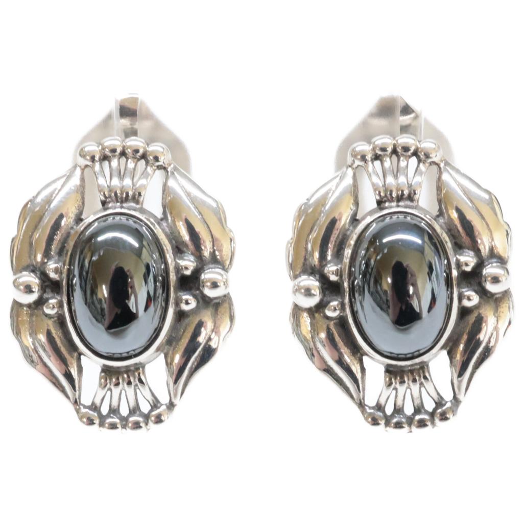 GEORG JENSEN [Excellent Condition] 925S 2000 Hematite Earring SilverUsed
