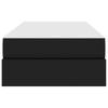 Storage Bed with Mattress 2 Pcs Black Leather