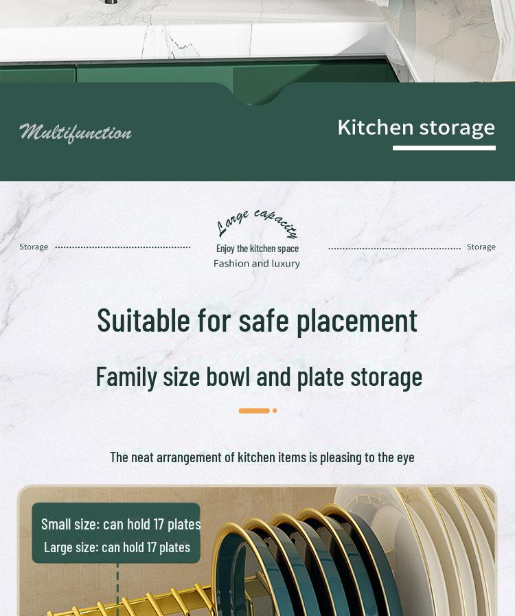 Multifunctional Kitchen Sink Dish Storage Rack