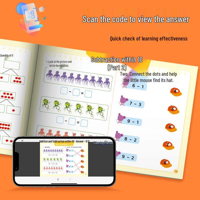 Transition to School: Mathematics Training Series (6 Volumes) - Addition, Subtraction, Picture Problems, Borrowing Ten, Making Ten Methods
