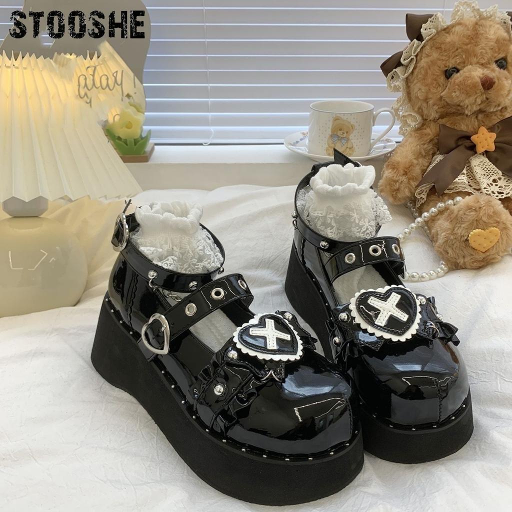 Mary Jane Shoes 2025 Muffin Lolita Lolita Platform Heightened Sweet Japanese Subculture Small Leather Shoes Single Shoes
