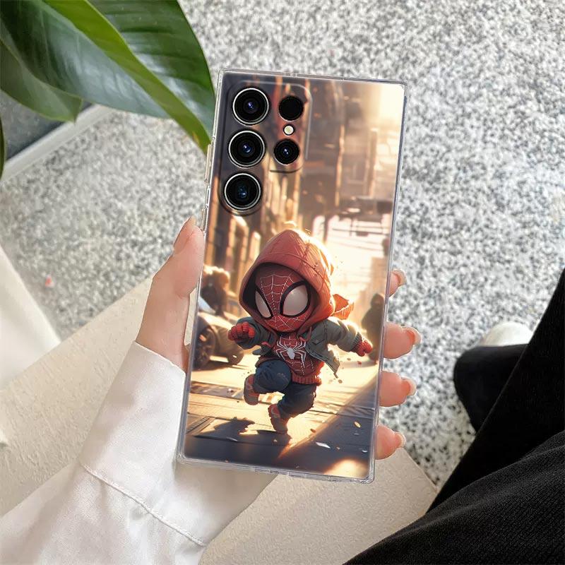 

Прозрачный чехол Baby Marvel Superheroes для Samsung Galaxy S26 S25 Ultra S24 S22 S26 Plus S20 S23 S21 S25 S24 FE 5G Прозрачная крышка Galaxy S22 5G