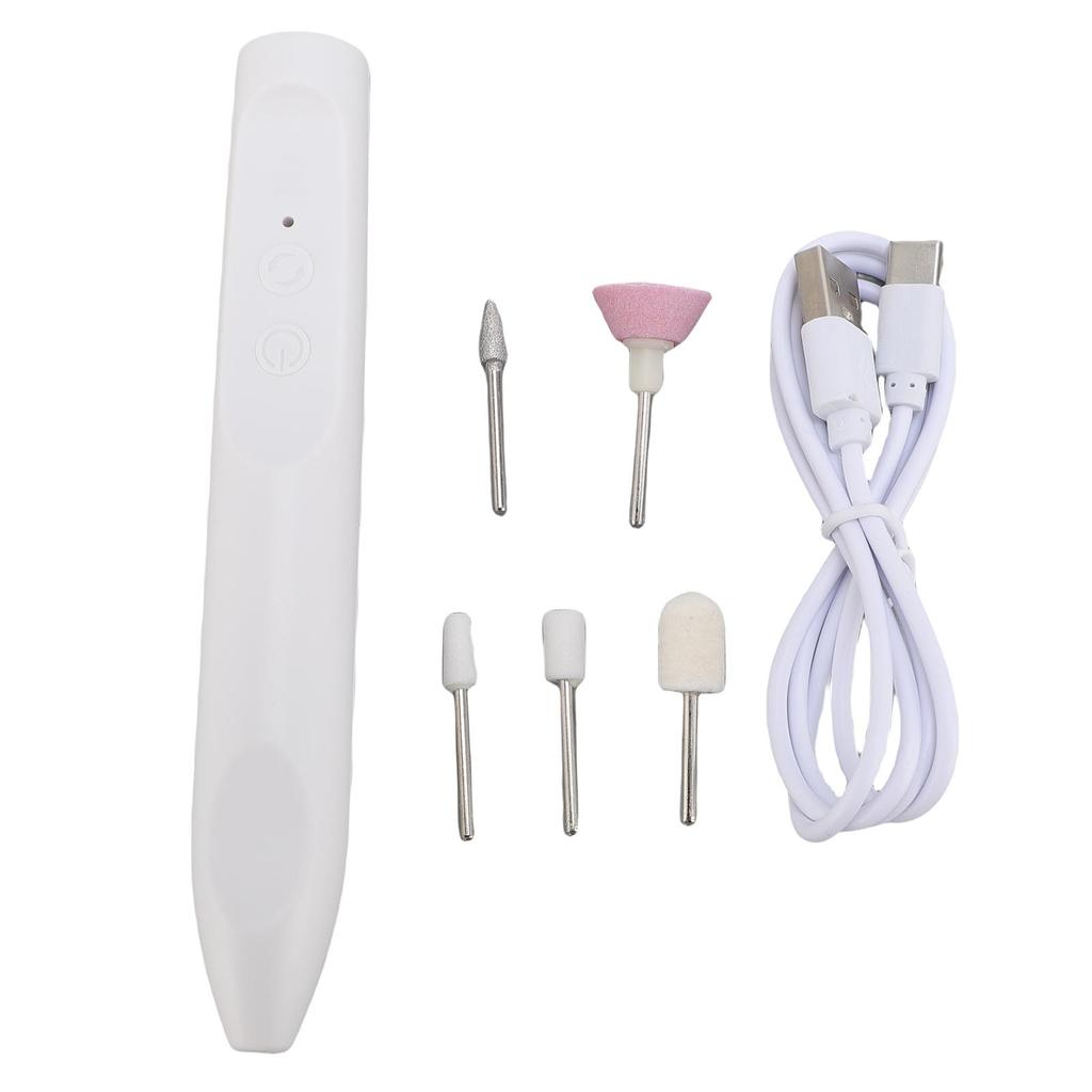 Electric Nail Drill Rechargeable 12000RPM Quiet Nail Drill Machine Brushless Motor 3 Speed Adjustable Forward Reverse