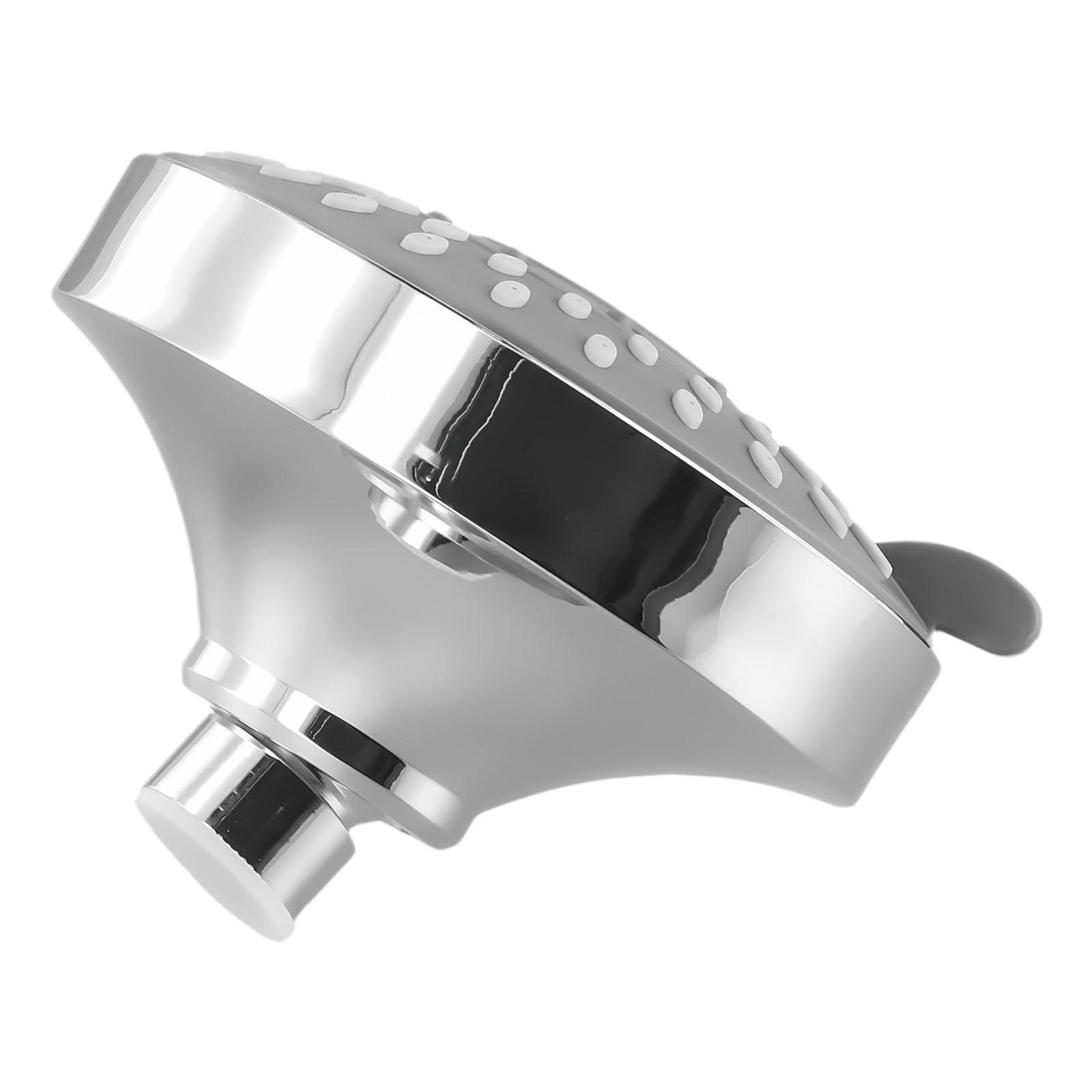 ABS Built Shower Head 4 Inch with 5 Adjustable Spray Options Rain Mist Massage Rain-Mist Rain-Massage Brass Ball Joint Wall Fit China Mainland