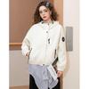 ET BOITE Women's Casual Hooded Cropped Jacket