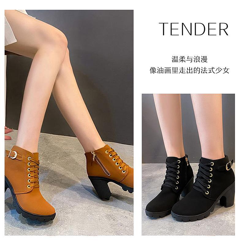 Women's Ankle Boots Free Shipping 2024 Autumn Fashion Elegant Faux Suede Elegant Concise Solid Colors Warm Casual Shoes Ladies