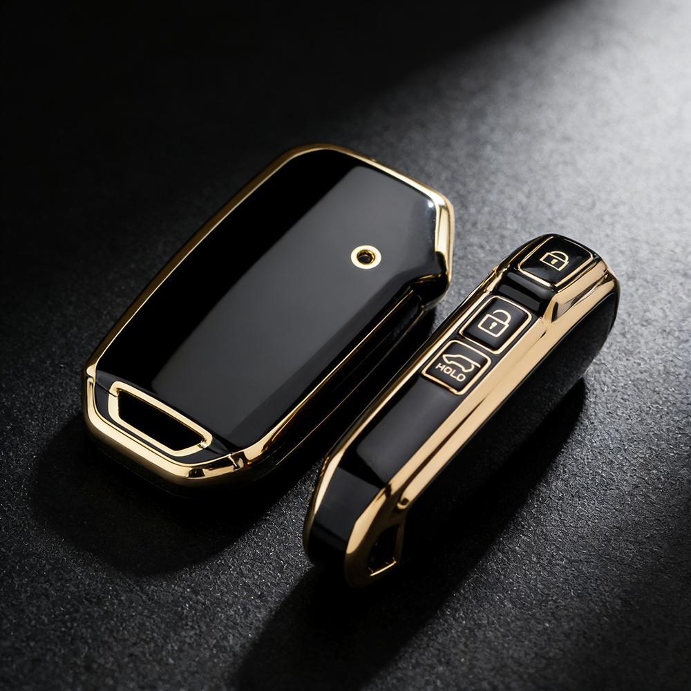 3 Buttons TPU Car Key Fob Cover for Kia Sportage K5 K8 2022 Cerato 2020 Sorento Soul Ray Telluride - Key Case Full Protector