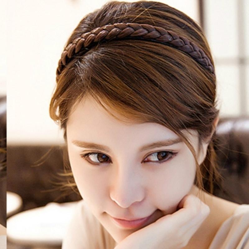 3 Pcs New Women Vintage Wig Headbands Braids Girls Style Hair Band Wig Head Band Wig Hair Accessories