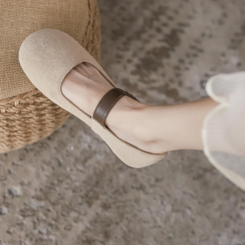 Fashion 2025 Spring And Autumn New Women Flats Round Toe Shallow Slip On Ladies Casual Ballet Shoes Soft Leather Eelgant Dress Shoes