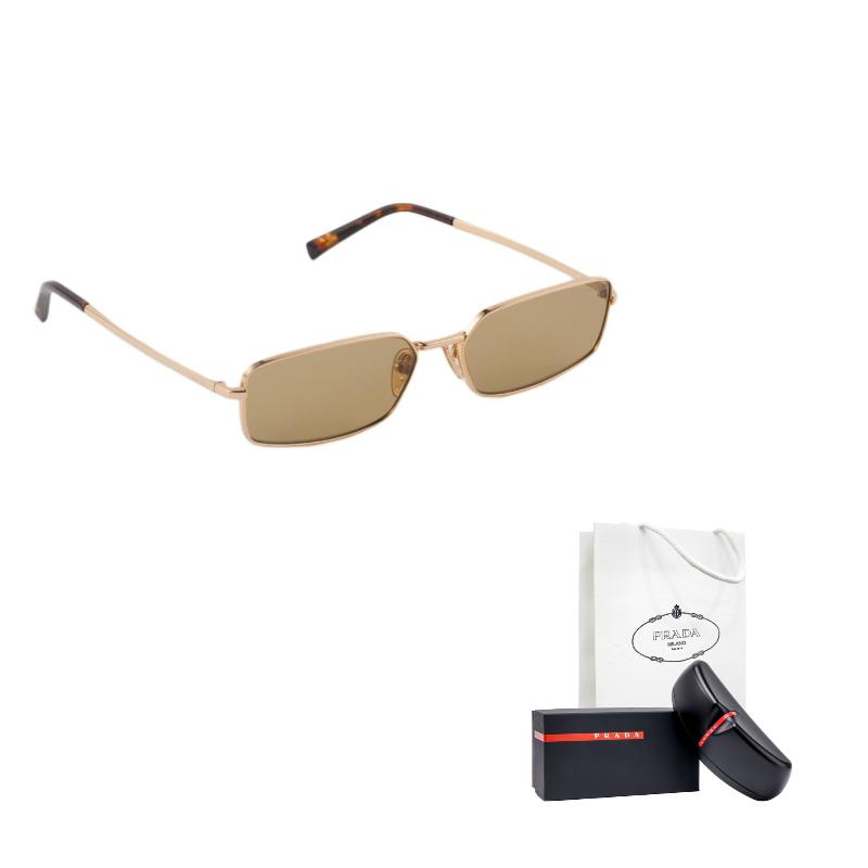 Prada Rectangular Sunglasses Women sunglasses Gold SPRA60E5AKC059FE70G