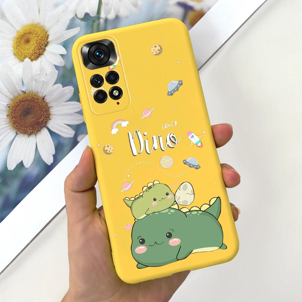 Phone Case For Xiaomi Redmi Note 11 Cover Cat Colorful Case Silicon Soft For Redmi Note11 Note11 4G Shockproof Protection Cover