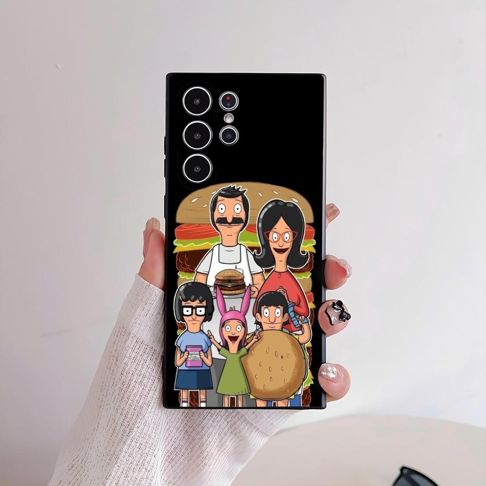 Cartoon B-Bobs Burgers Phone Case For Samsung Galaxy S25 S24 S22 S23 Ultra S21 S20 Plus 5G Frosted Non-Slip Full Cover Soft Case