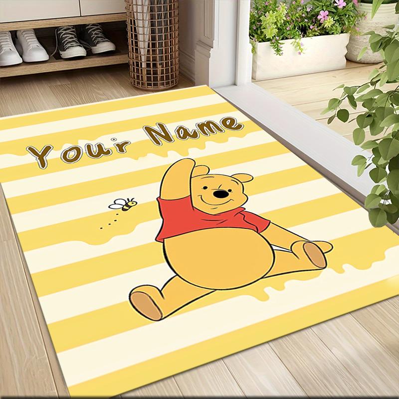 Custom Name "Pooh Tiger Adventure" Carpet Rug Customizable Soft Washable Anti-Slip Home Living Room Sofa Mats Personalized Rug. 0909398