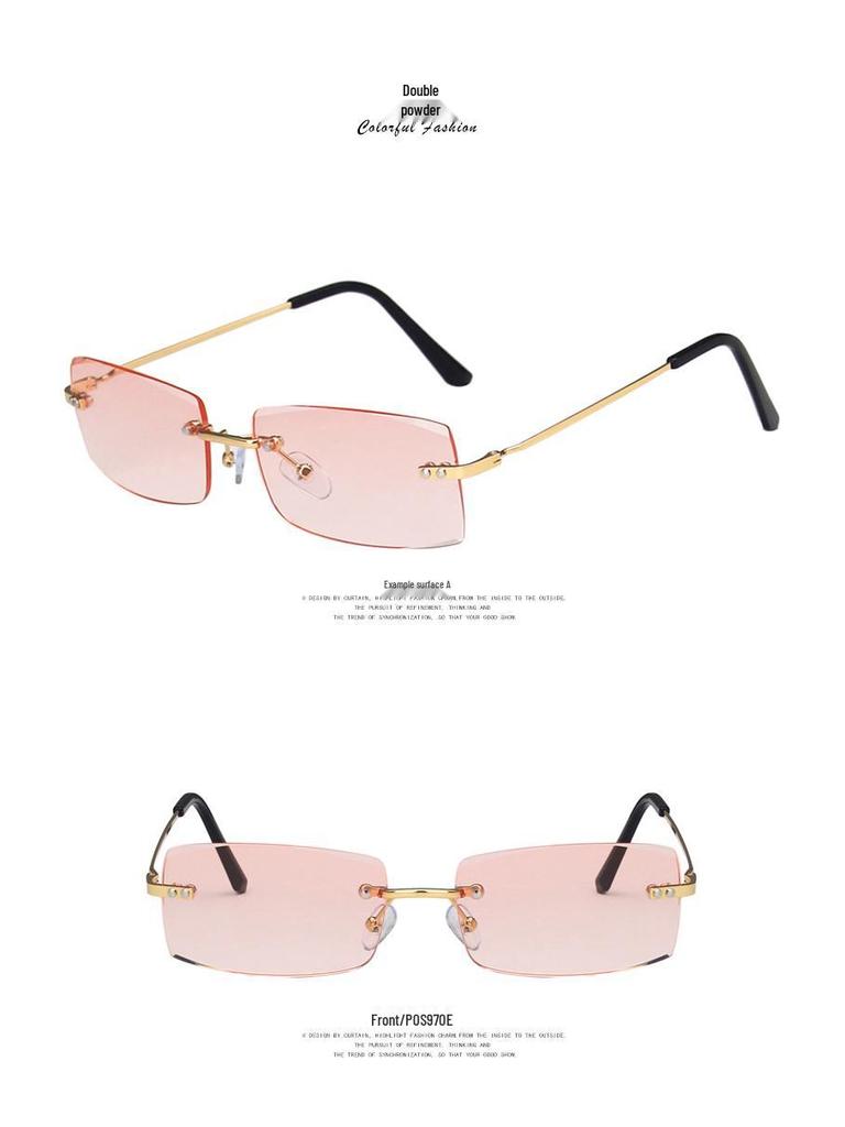 Kedun Frameless Sunglasses: Stylish 2021 Trend, Euro-American Fashion for Women