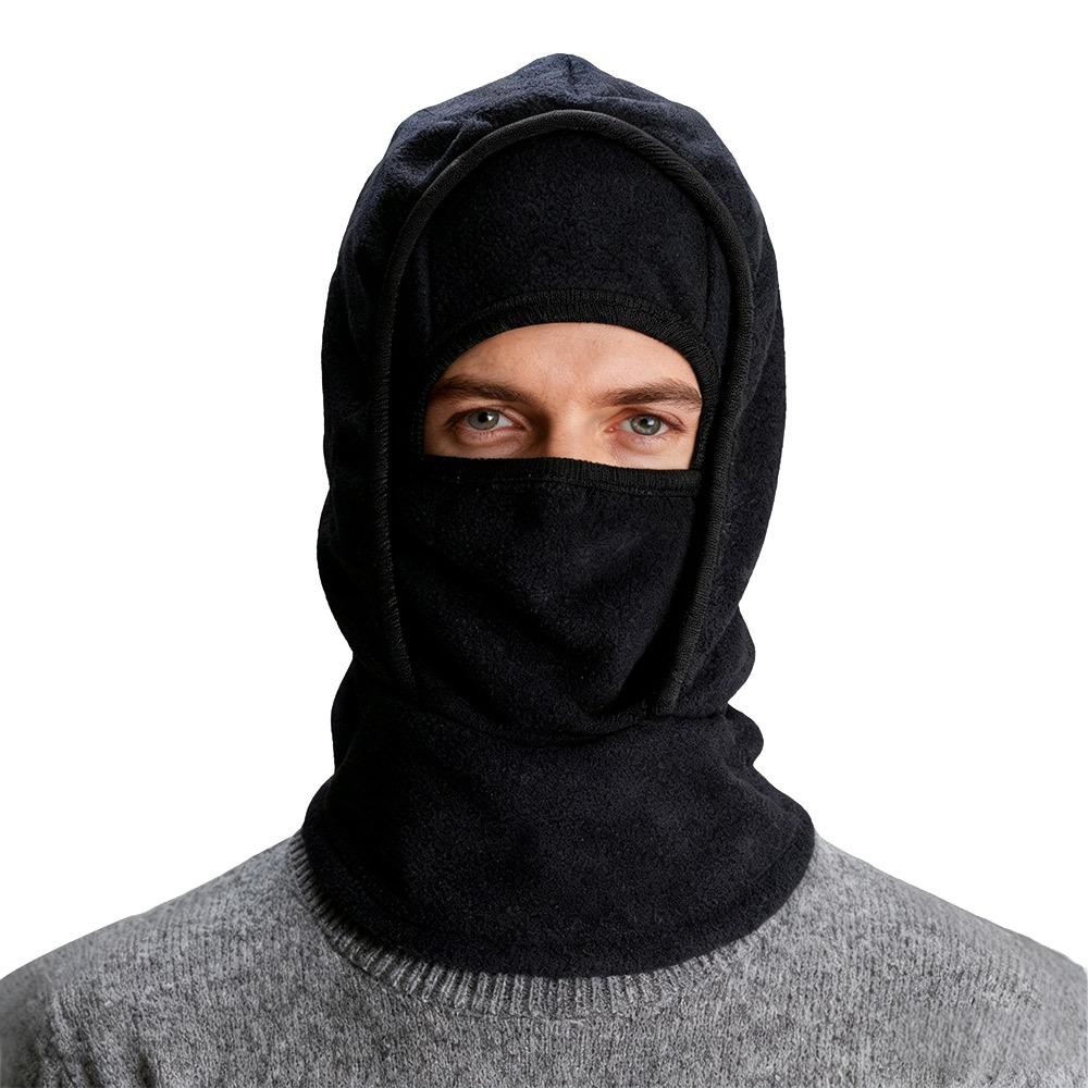 

Fashion 3-in-1 Design Balaclava Windproof Full Face Ski Mask Caps Neck Warmer Bonnets For Women Man чёрный
