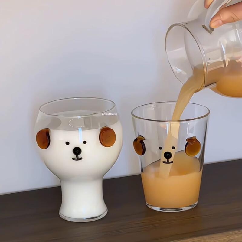Shangqi Süßer Welpe High Borosilicate Glasbecher