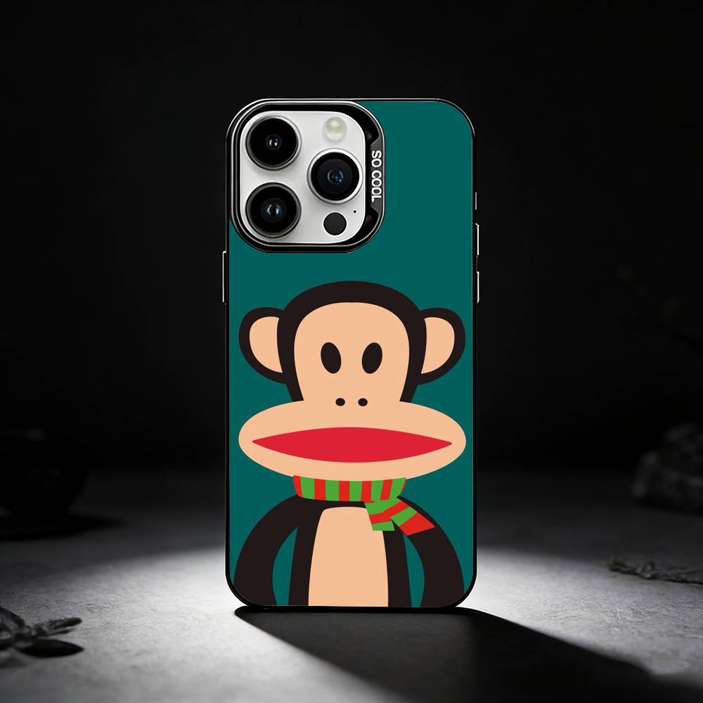 P-Paul F-Frank Phone Case For iPhone 17,16,15,14,13,12,11 Plus,Pro Max,XS,Colored Silver Phone Case