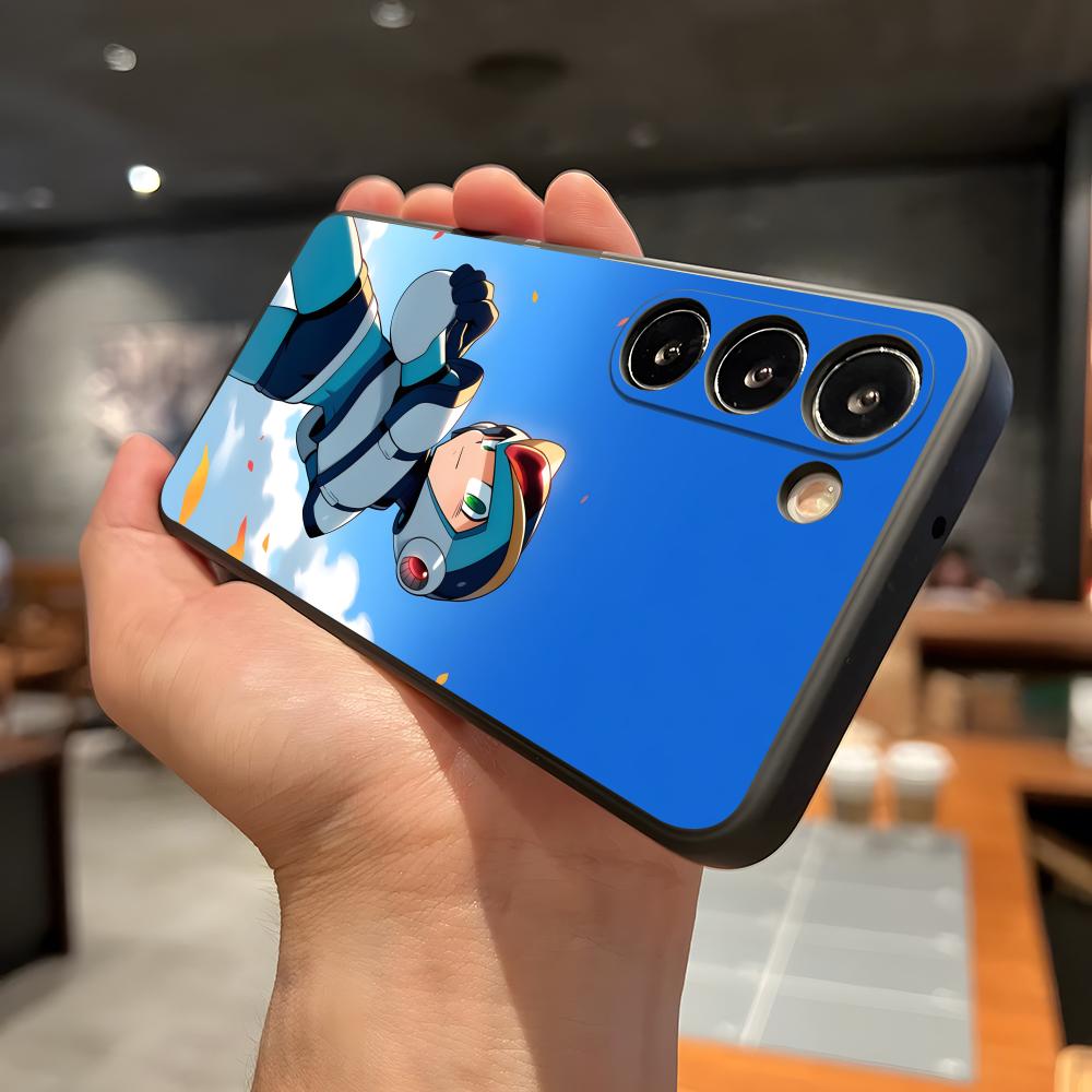 R-Rockman M-Megaman Cool Phone Case For Samsung A56 A36 A26 A16 A15 A25 A35 A55 A14 A34 A24 A54 Black Soft Shell