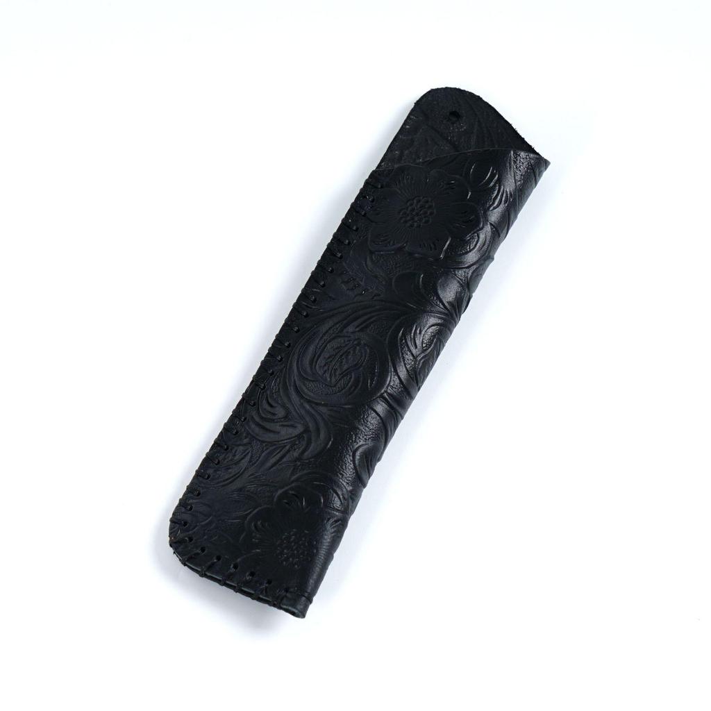 Genuine Leather Retro Pen Case - Handmade First Layer Cowhide Pencil Bag, Creative Gift Protective Cover