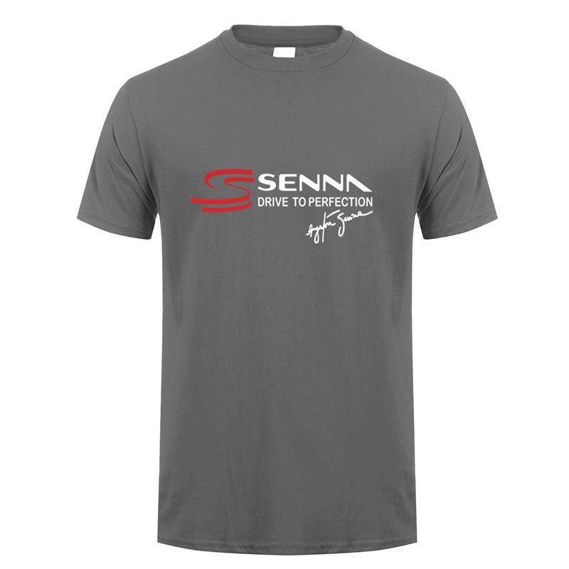 Ayrton Senna T Shirt Unisex Short Sleeve Cotton Senna Drive To Perfection Tshirt Top Tees Tshirts Lh148
