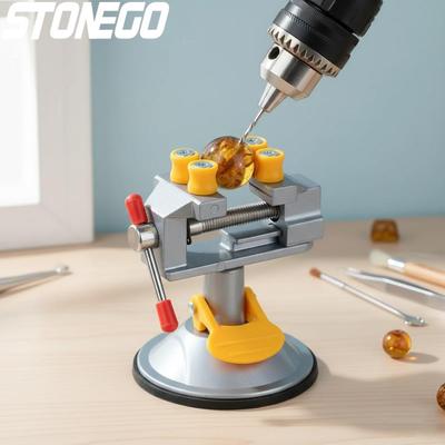 Aluminum Alloy 360 Degree Suction Cup Rotary Table Vice Multi-Specification Machine Tool Flat Mouth Pliers Clamp