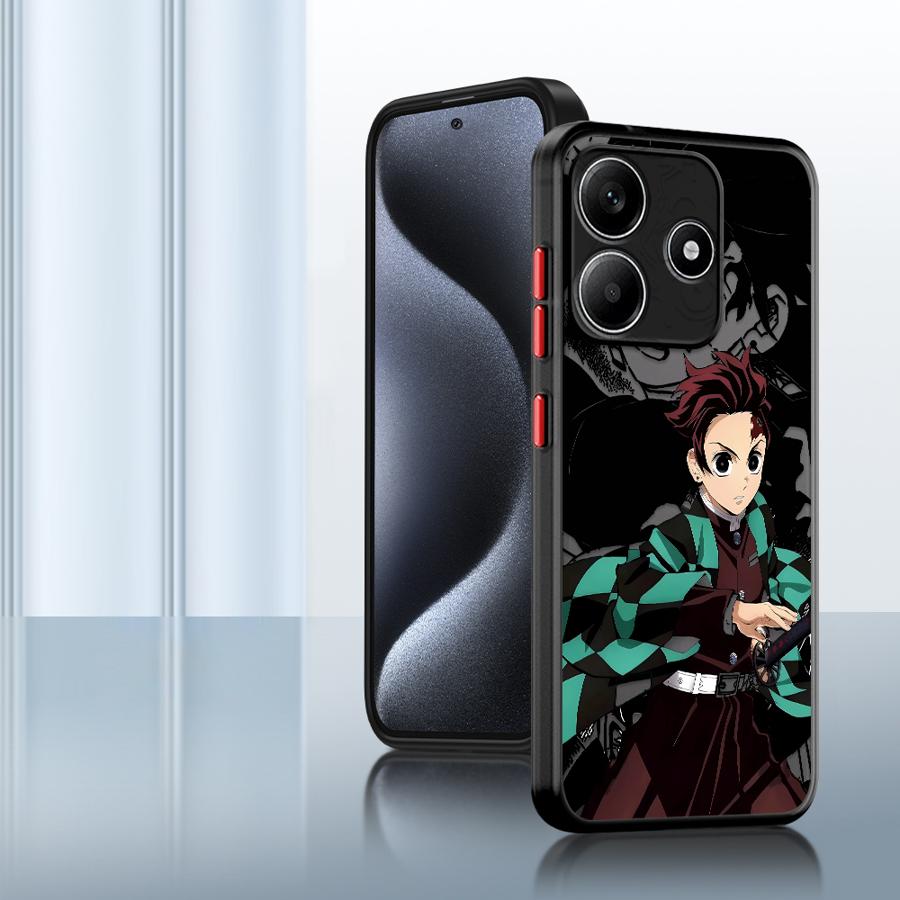 Funda Back Phone Cover Case for Xiaomi Redmi Note 14 11 9S 14C A4 13C 10 12 13 Pro Plus Anime Demons Slayer
