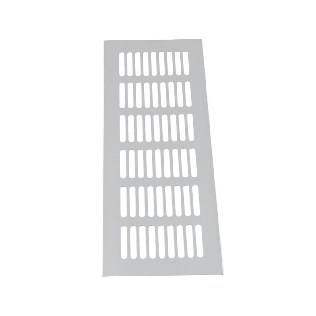 Aluminium Air Vent 150 To 400 Mm Silver Louvred Grill Ventilation Grille Cover Breathable Shoebox Wardrobes Home Door Mesh