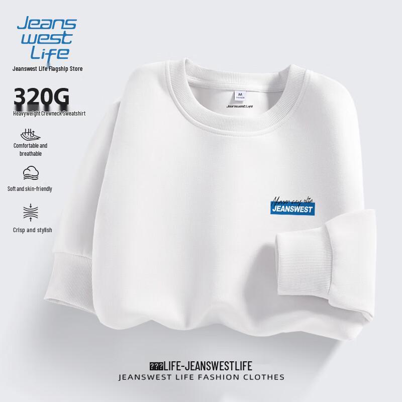 

JEANSWEST LIFE Men s Letter Print Hoodie 2XL