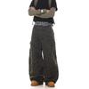 STREETRICH American Retro Multi-pocket Camouflage Silhouette Scimitar Jeans Niche Baggy Wide-leg Sickle Casual Pants Hoodies Men's Clothing