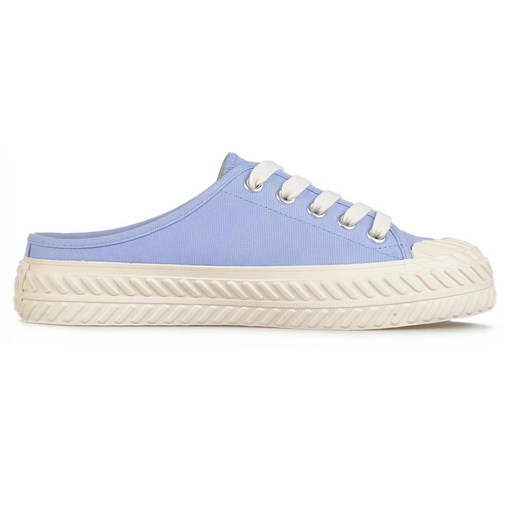 New MLB Playball Mule Anti Slip Wear Resistant Low Top Canvas Shoes Unisex Blue 32SHS1111-07S