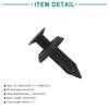 ACROPIX 40pcs Plastic Rivets Fender Fastener Fixing Clips Universal 6mm Diameter Hole Black