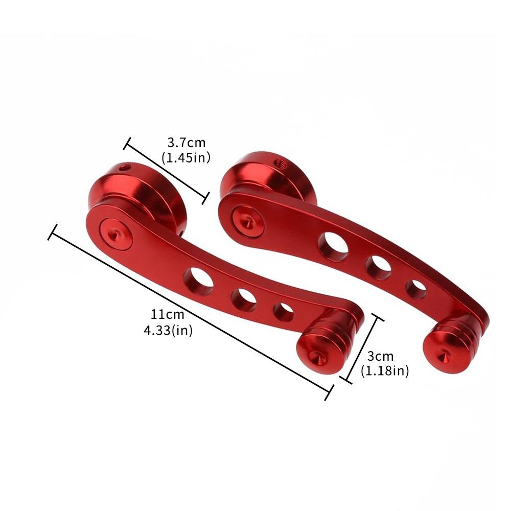 1Set Universal Car Window Crank Handle Replacement Aluminum Alloy Auto Window Glass Closer