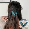 Luxus Glänzende Kristall Haar Clip Für Frauen Koreanische V Form Schnalle Haarnadeln Mädchen Haar Zubehör Kopfbedeckungen Mode Ornamente Geschenk